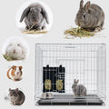 Rabbit Hay Feeder Bag Hanging Guinea Pig Hay Feeder with 2 Holes for Chinchilla Hamster Bunny Small Animal Pet Storage P
