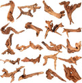 Suzile 20 Pcs Driftwood for Aquarium Fishtank Reptile Tank Craft Terrarium