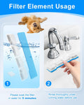 MyfatBOSS 8 Set Dog Water Filter Replacement Compatible with SIBAYS & Compatible with Kastty 15L/4Gal, Dog Water Fountain Filter, Multilayer Filtration System 8Pre-Filter+8 Filters+8 Sponges