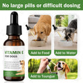 Vitamin E for Dogs - Liquid Vitamin E Oil Supplement for Skin, Coat