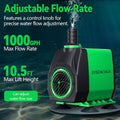 40W Fountain Submersible Water Pump 1000GPH