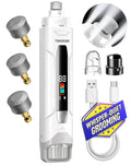 Whisper-Quiet Dog Nail Grinder, 50% More Powerful 6-Speed Pet Nail Trimmer with LED Display & 4 LED Lights, 3 Grinding Bits, No Over-Cutting, Stress-Free Grooming for Dogs, Cats & All Sensitive Pets