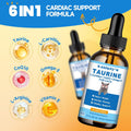 Taurine for Cats - Taurine Supplement for Cats Heart Health, Cardiac Function, Immune System Support - with L-Carnitine, CoQ10, Omega-3, L-Arginine - 60ML, Roast Chicken Flavor