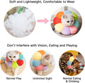 KUDES Cat Small Dog Recovery Collar, Cute Neck Cone After Surgery, Adjustable Pet E Collar, Wound Healing Protective Cone Surgery Recovery Elizabethan Collars for Small Pet (S(Within 4lb), Colorful)