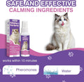Cat Calming Spray 60 ML 2 Pack Calming Solution for Cats Cat Pheromone Spray Reduces Stress Anxiety Scratching Calming S
