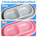 Ant Away Outdoor Cat Bowl, Double Pet Bowl with Water Moat, Spill-Proof Design, Food & Water Feeder for Outdoor Cats – Ants Away, Easy Clean, Lightweight Plastic(Small, 2 Packs)