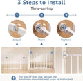 DUMOS 30-40.5" Baby Gate for Stairs & Doorways, Auto Close