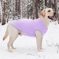 XPUDAC 4 Pieces Fleece Dog Sweaters Vest Winter Warm Dog Clothes for Small Medium Large Dogs Girl Soft Pullover Doggie S