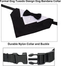 ADOGGYGO Dog Tuxedo Collar, Wedding Dog Bow Tie