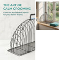 Cat Cage Washing Kennel Cat Grooming Cage Cat Carrier with Double Access Design for Secure Handling Suitable for Home Ca