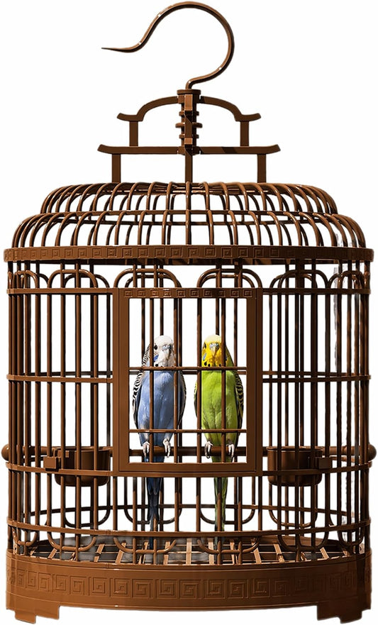Milisten Vintage Bird Cage Portable Travel Carrier Large Parakeet Nest