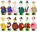 12 Set Holiday Goose Clothes for 23" Goose, All Seasons Porch & Lawn Decor