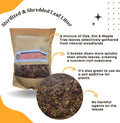 SCOTTY'S BUGS Mulched Leaf Litter for Reptiles, Isopods Live & Snails, Isopod Substrate, Terrarium Bedding, Organic Leav