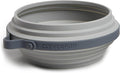 Cleverpup Nomad Large Collapsible Travel Dog Bowl - 4 Cup, Grey Silicone