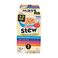 INABA Churu Stew for Cats, Side Dish Pouch with Vitamin E, 1.4 Ounces per Pouch, 12 Pouches, Chicken & Seafood Variety