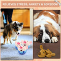 BABORUI Interactive Dog Toys Pig, Jumping Squeaky Dog Toys with Recording and Music Modes, Rechargeable Moving Dog Chew 