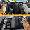 Dog Car Net Barrier Pet Barrier with Car Mesh Organizer for Dog & Child ，3 Layer,Mesh Organizer Baby Stretchable Storage Bag Universal for Cars,SUVs