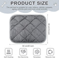 Clysee 4 Pack Self Heating Cat Pad Self Warming Dog Mat Reflects Body Heat Extra Warm Thermal Pet Pad Washable Dog Cat Bed Crate Bed Mat Blanket(Gray,16 x 20 Inch)