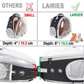 Portable Small Animal Backpack Travel Breathable Pet Carrier Bag Cages for Guinea Pig, Rabbit, Bearded Dragon, Squirrel,