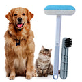 OKKÖBI Pet Hair Removal Tool, Reusable Pet Hair Remover for Furniture, Couch, Carpet & Bedding, 17.3" Handle, Wide 7.3" Head, Mini Detail Brush, Easy Clean