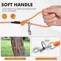 30FT Reflective Cat Leash,Escape Proof Long Training Lead for Cats Kittens & Small Pets,Durable Outdoor Walking Leash with Waste Bag Dispenser(Orange)
