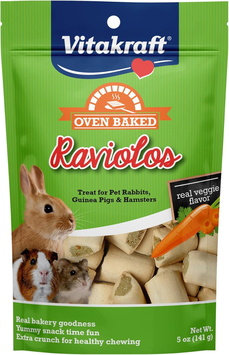 Vitakraft Raviolos Crunchy Treat - Rabbit Guinea Pig & Hamster 5 oz Biscuit
