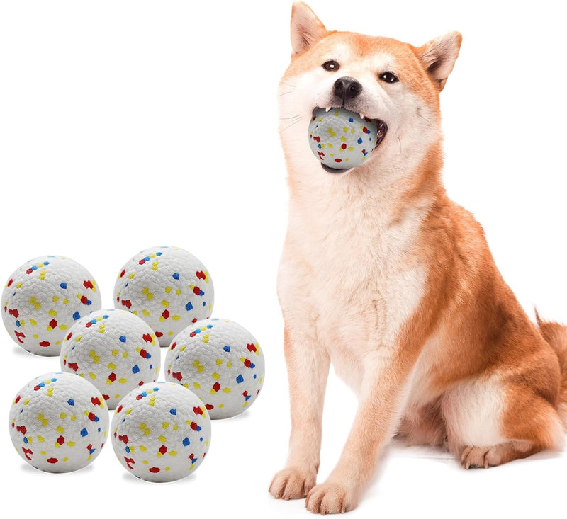 6 Pack Dog Toy Balls, 2.3 Inch ETPU Material, Replacement Balls for Automatic Ball Launcher Machine, Perfect for Small &