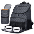 BAGLHER 丨Dog Travel Bag,Airline Approved Pet Supplies Backpack, Dog Travel Backpack with 2 Silicone Collapsible Bowls and 2 Food Baskets.