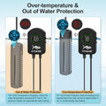 HiTauing Aquarium Heater, 100W/200W/300W/500W Fish Tank Heater with Upgraded LED Large Display, Up/Down Control Buttons 