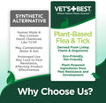 Vet's Best Waterless Flea & Tick Bath for Dogs, Plant-Based, 8 oz