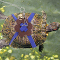 HANABASS Tortoise Pet Hauling Rope Adjustable Suede Blue
