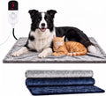 Dog & Cat Heated Bed, 9 Temp Setting & 4 Timer Dog Heating Pad for Outdoor