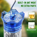 Birdream 2 Pack-20oz Hummingbird Feeders for Outdoors, Plastic Hummingbird Feeder with 5 Bee Guard Feeding Ports & Clean