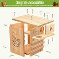 Squirrel House for Outside with Predator Guard,16.5" Squirrel Nesting Box