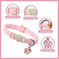 UP URARA PUP Cat Collar, Pack of 2 Summer Kitten Collars-Cute Blueberry and Peach Pendants-Breakaway Kitty Collars,Cat Collar with Bell, for Girl & Boy Cats