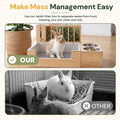 4-in-1 Rabbit Litter Box with Hay Feeder, Bunny Toilet