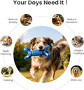 BoYoYo Indestructible Dog Chew Toys for Aggressive Chewers, Tough Dog Toys for Large& Medium Dogs, Dogs Chew Bones Long 