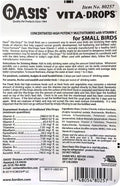 OASIS #80257 Vita Drops for Small Birds, 2- ounce liquid multivitamin