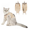 H HIDREAM Cat Clothes for Cats Only Female, Onesie for Women Spaying, Weaning, Skin Disease, Adjustable Cat Surgical Recovery Suit Gown Brown S