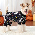 XPUDAC Dog Halloween Pajamas for Small Medium Dogs Skull Costume Soft Puppy Clothes Pet Outfit cat Jumpsuits, Medium
