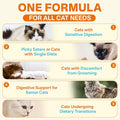 Puyrzoe Cat Probiotics & FOS Chews - Digestive + Gut Support, 500 Crunchy & Creamy Chews, Constipation Relief + Nutrient Absorption + Immune, Daily Probiotics Chews for Cats Kittens (Chicken Shrimp)