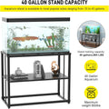 Likeem Fish Tank Stand Metal Aquarium Stand 40 Gallon Aquarium Turtle Tank 36.5" x 18.5" x 29.5"