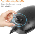HITOP 3W 80GPH Adjustable Aquarium Air Pump, Upgrade Quiet Oxygen Pump, Powerful Air Aerator for Fish Tank up to 120 Gal