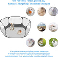 Amakunft Small Animal Playpen, Pop-Up Portable Play Yard for Guinea Pigs, Rabbits, Hamsters, Hedgehogs, Foldable Exercis