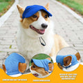 Dog Baseball Cap,Pet Summer Beach Hat,Dog Cat Sunbonnet Cap with Ear Holes,Adjustable Cat Visor for Small Medium Large D