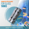 Flipper Standard Algae Scraper Replacement Blades, Stainless Steel 2 Pack