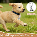 Mini Pet Collar Bells Set of 6-Piece, Silver Clip-On Charms for Dog and Cat Training