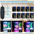 DaToo 1 Gallon Fish Tank Betta Fish Tank Small Nano Aquarium Starter Kit with LED Lighting and Water Filter Pump System