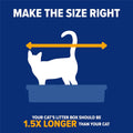 Arm & Hammer Rimmed Cat Litter Box with High Sides and Microban, Made in USA
