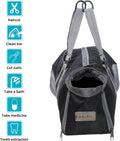 Cinf Cat Nail Clipping Cleaning Grooming Restraint Bag （Free Muzzle） No Scratching Biting for Bathing Nail Trimming Injecting Examining(Black,M)